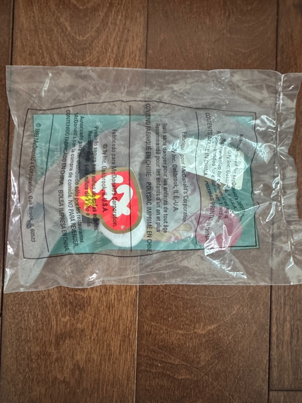 "Ty Teenie Beanie Baby" in original packaging. "Antsy" the Anteater. Rare